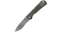 Fox Knives BF-748 MI CIOL vreckový nôž 7 cm, zelená, Micarta, kožené puzdro