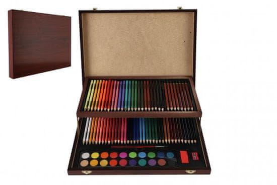 Teddies Sada na maľovanie - Art box kreatívna sada 91ks v drevenom kufríku vo fólii