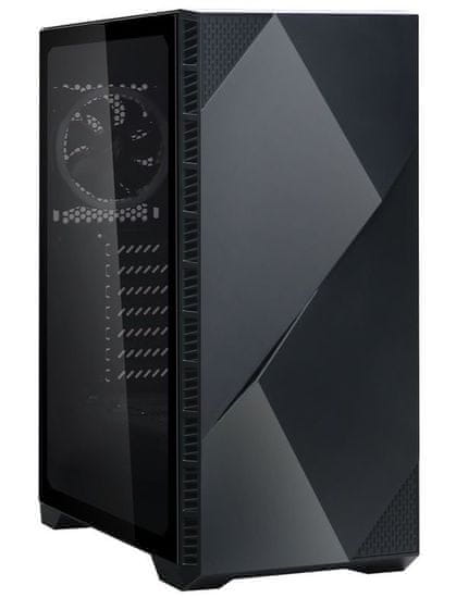 Zalman skriňa Z3 Iceberg black / Middle tower / ATX / 2x120mm fan / temperované sklo / čierna