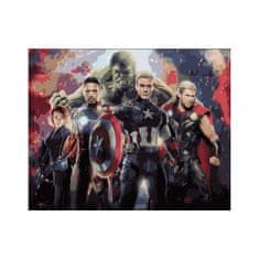PIPPER. Maľovanie podľa čísiel "Avengers 4" 50x40 cm, plátno vypnuté na ráme