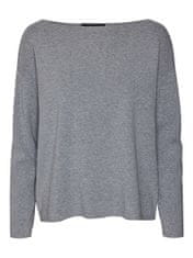 Vero Moda Dámsky sveter VMNANCY 10291712 Medium Grey Melange (Veľkosť S)