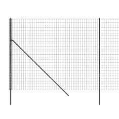 Vidaxl Drôtený plot antracitový 2,2x25 m pozinkovaná oceľ