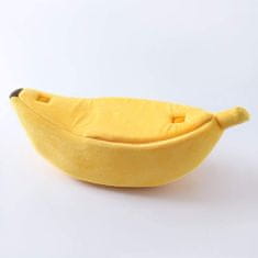 Northix Košík pre mačky v tvare banánu 