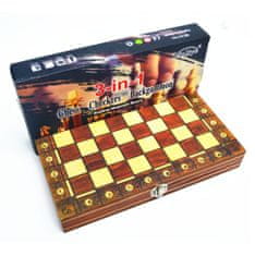 Gaira® Šachy magnetické 3v1 24x24cm