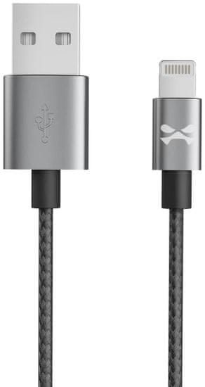 Ghostek Kábel - NRGline Apple Lightning 1,8m , Black/Graphite (GHOCBL020)