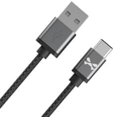 Ghostek Kábel - NRGline USB-C 1,8m , Black/Graphite (GHOCBL008)