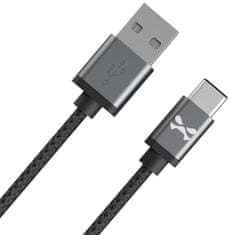 Ghostek Kábel - NRGline USB-C 3m , Black/Graphite (GHOCBL012)