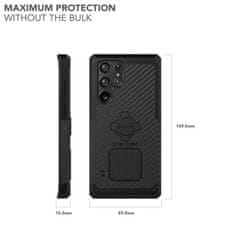 Rokform Kryt Rugged pre Samsung Galaxy S22 Ultra, čierny