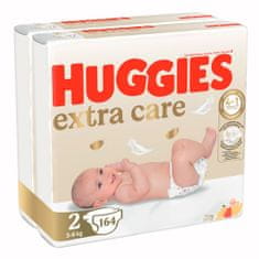 Huggies 2x Extra Care plienky jednorazové 2 (3-6 kg) 162 ks