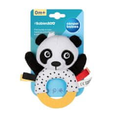 Canpol BABIES Hračka senzorická Panda s hryzačkou a hrkálkou BabiesBoo