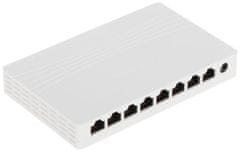 Hikvision switch DS-3E0508D-E/ 8x port/ 10/100/1000 Mbps RJ45 ports/ 16 Gbps/ napájanie 9 VDC, 0.6 A