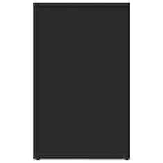 Vidaxl Kozmetická skrinka čierna 80x40x65 cm kompozitné drevo