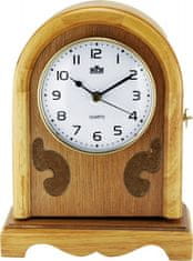 MPM QUALITY Stolové hodiny, 2696.53 - svetlé drevo, 21cm