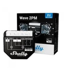 Shelly Shelly Qubino Wave 2PM - spínací modul s meraním spotreby 2x 10A (Z-Wave)