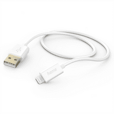 HAMA MFi USB kábel pre Apple, USB-A Lightning 1,5 m, biely