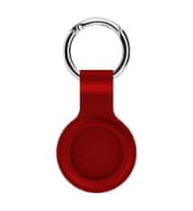 Silikónová kľúčenka pre Apple AirTag červená