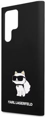 Karl Lagerfeld Kryt Samsung Galaxy S23 Ultra hardcase black Silicone Choupette (KLHCS23LSNCHBCK)