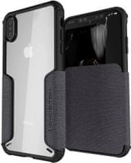 Ghostek Kryt - Apple iPhone XS Max Wallet Case Exec 3 Series, Gray (GHOCAS1071)