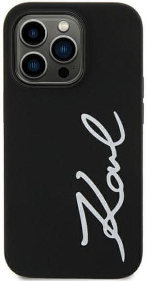 Karl Lagerfeld Kryt KLHCN61SKSVGK iPhone 11 / Xr 6.1" black hardcase Silicone Signature (KLHCN61SKSVGK)