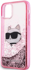 Karl Lagerfeld Kryt iPhone 11 / XR pink hardcase Glitter Choupette Head (KLHCN61LNCHCP)