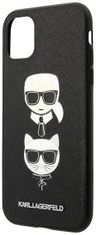 Karl Lagerfeld Kryt KLHCN61SAKICKCBK iPhone 11 6,1" black hardcase Saffiano Ikonik Karl&Choupette Head (KLHCN61SAKICKCBK)