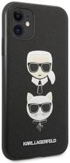 Karl Lagerfeld Kryt KLHCN61SAKICKCBK iPhone 11 6,1" black hardcase Saffiano Ikonik Karl&Choupette Head (KLHCN61SAKICKCBK)