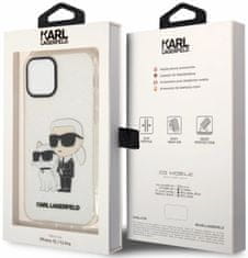 Karl Lagerfeld Kryt iPhone 12 /12 Pro 6,1" transparent hardcase Gliter Karl&Choupette (KLHCP12MHNKCTGT)