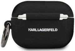 Karl Lagerfeld Kryt KLACAPSILGLBK AirPods Pro cover black Silicone Ikonik (KLACAPSILGLBK)