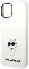 Karl Lagerfeld Kryt iPhone 14 Plus 6,7" hardcase white Silicone Choupette MagSafe (KLHMP14MSNCHBCH)
