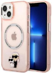 Karl Lagerfeld Kryt iPhone 14 Plus 6,7" hardcase pink Iconic Karl&Choupette Magsafe (KLHMP14MHNKCIP)