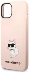 Karl Lagerfeld Kryt iPhone 14 6,1" hardcase pink Silicone Choupette (KLHCP14SSNCHBCP)