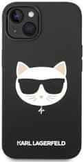 Karl Lagerfeld Kryt KLHMP14SSLCHBK iPhone 14 6,1" hardcase black Silicone Choupette Head Magsafe (KLHMP14SSLCHBK)