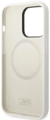 Karl Lagerfeld Kryt iPhone 14 Pro Max 6,7" hardcase white Silicone Choupette MagSafe (KLHMP14XSNCHBCH)