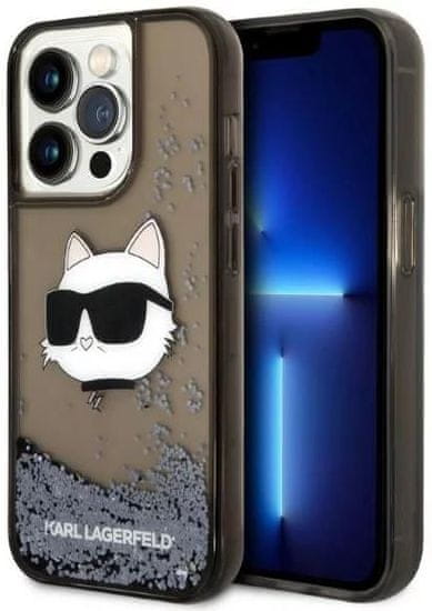 Karl Lagerfeld Kryt iPhone 14 Pro Max 6,7" black hardcase Glitter Choupette Head (KLHCP14XLNCHCK)