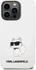 Karl Lagerfeld Kryt iPhone 14 Pro 6,1" hardcase white Silicone Choupette MagSafe (KLHMP14LSNCHBCH)