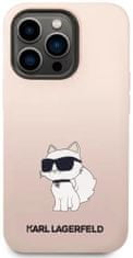 Karl Lagerfeld Kryt iPhone 14 Pro Max 6,7" hardcase pink Silicone Choupette (KLHCP14XSNCHBCP)