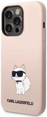 Karl Lagerfeld Kryt iPhone 14 Pro Max 6,7" hardcase pink Silicone Choupette (KLHCP14XSNCHBCP)