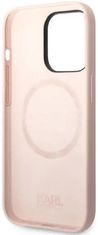Karl Lagerfeld Kryt iPhone 14 Pro Max 6,7" hardcase light pink Silicone Karl & Choupette Magsafe (KLHMP14XSSKCI)