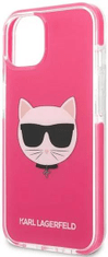 Karl Lagerfeld Kryt KLHCP13STPECPI iPhone 13 mini 5,4" hardcase fuschia Choupette Head (KLHCP13STPECPI)