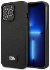 Karl Lagerfeld Kryt iPhone 13 Pro / 13 6,1" hardcase black Saffiano Plaque (KLHCP13LSFMP2K)