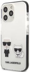 Karl Lagerfeld Kryt iPhone 13 Pro / 13 6,1" hardcase white Karl&Choupette (KLHCP13LTPEKCW)