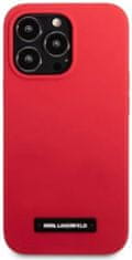Karl Lagerfeld Kryt iPhone 13 Pro / 13 6,1" hardcase red Silicone Plaque (KLHCP13LSLMP1R)