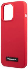 Karl Lagerfeld Kryt iPhone 13 Pro / 13 6,1" hardcase red Silicone Plaque (KLHCP13LSLMP1R)