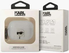 Karl Lagerfeld Púzdro Airpods Pro 2 cover transparent Ikonik (KLAP2HNIKTCT)