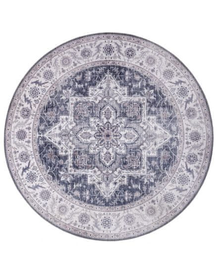 NOURISTAN Kusový koberec Asmar 104003 Mauve / Pink kruh