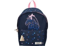 Vadobag Modrý ruksak Milky Kiss s koníkom