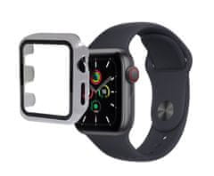 KOMA Ochranný kryt s tvrdeným sklom pre Apple Watch 40 mm (Series 4, 5, 6, SE), priehľadný