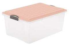Rotho úložný box COMPACT A3 38l - růžový