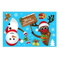 HOME & MARKER® Veselé samolepiace vianočné nálepky a ozdoby na okno (90 ks) | XMASCLINGS