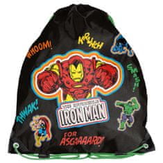 Paso Školská súprava trojkomorového batohu a vak na chrbát Iron Man